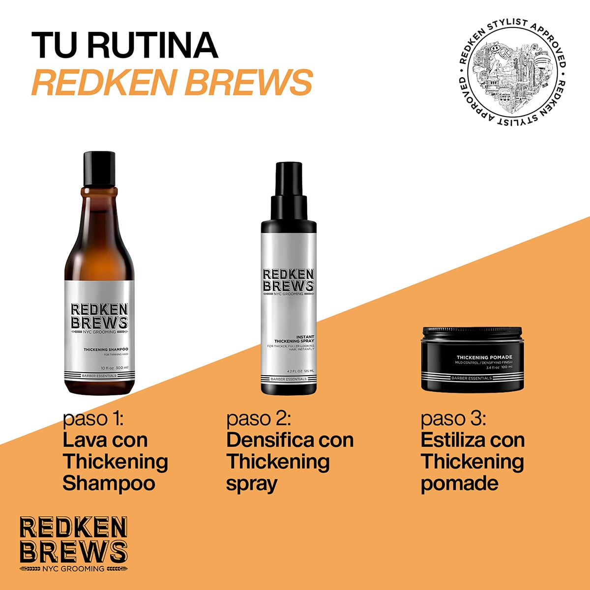BREWS THICKENING SHAMPOO (SHAMPOO PARA CABELLO DELGADO)